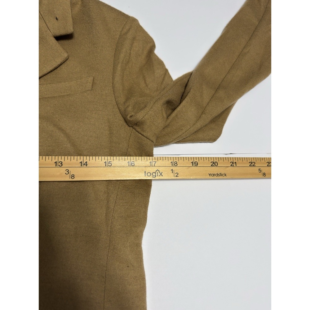 MSRP $598 Rag & Bone Slade Blazer Jacket Coat Dark Camel 100% Wool Women's Sz 4 - Picture 10 of 15